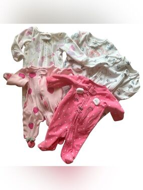 Bundled 5 Baby Girl Carter's One-Pieces